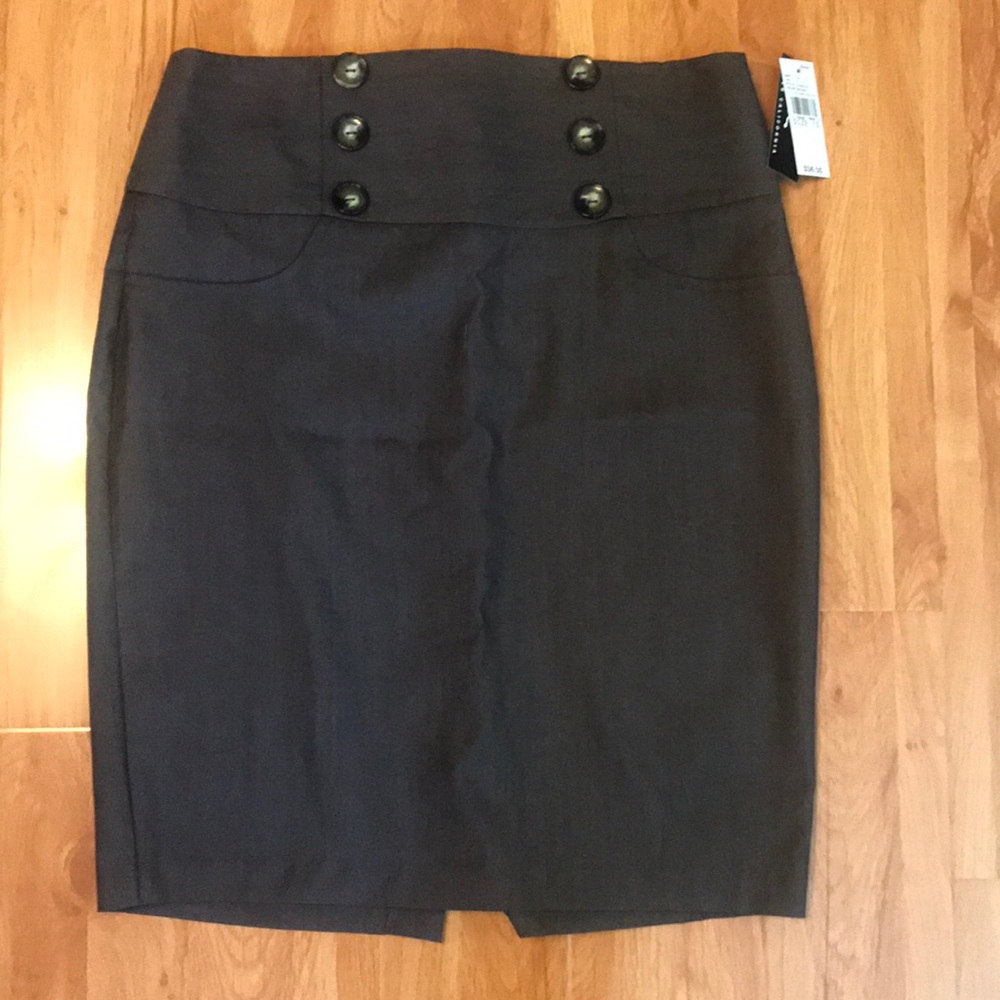 NEW! Professional Gray Pencil Skirt